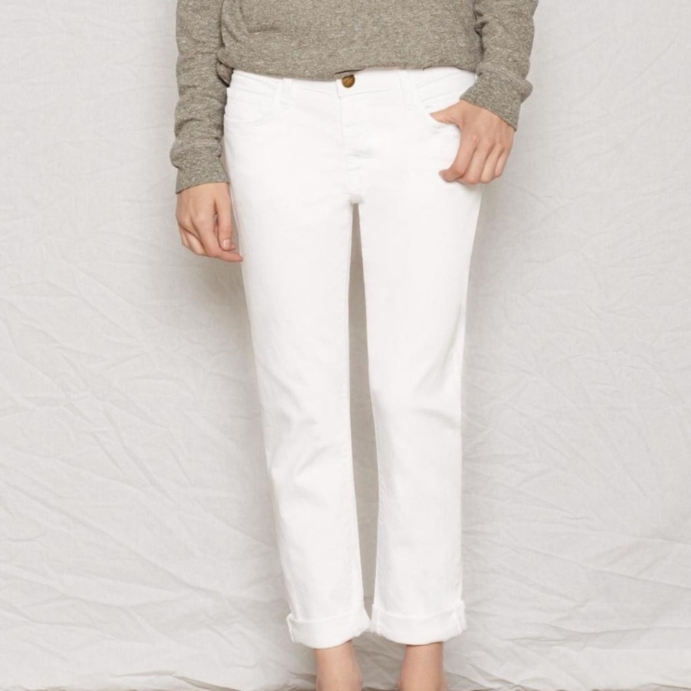 Current/Elliott The Fling Jeans Sugar White Size 24